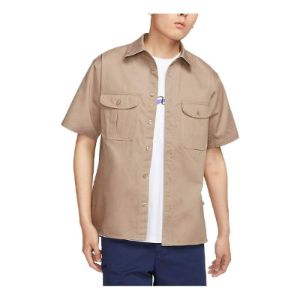 Nike Sb Tanglin Short Sleeve Woven Button Skate Top 'Khaki' FQ0400-247 sold by KicksCrew