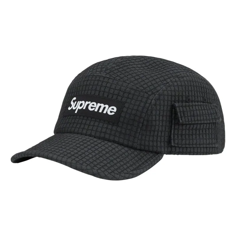 Supreme Denim Ripstop Camp Cap 'Black White' SUP-SS22-750 sold by KicksCrew