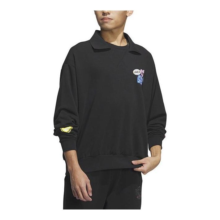 adidas Neo Graphic Sweaters 'Black' IK6015 sold by KicksCrew