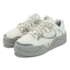 (WMNS) FILA FUSION 50-50 Skate Shoes 'White Grey Beige' T12M332201FWA sold by KicksCrew