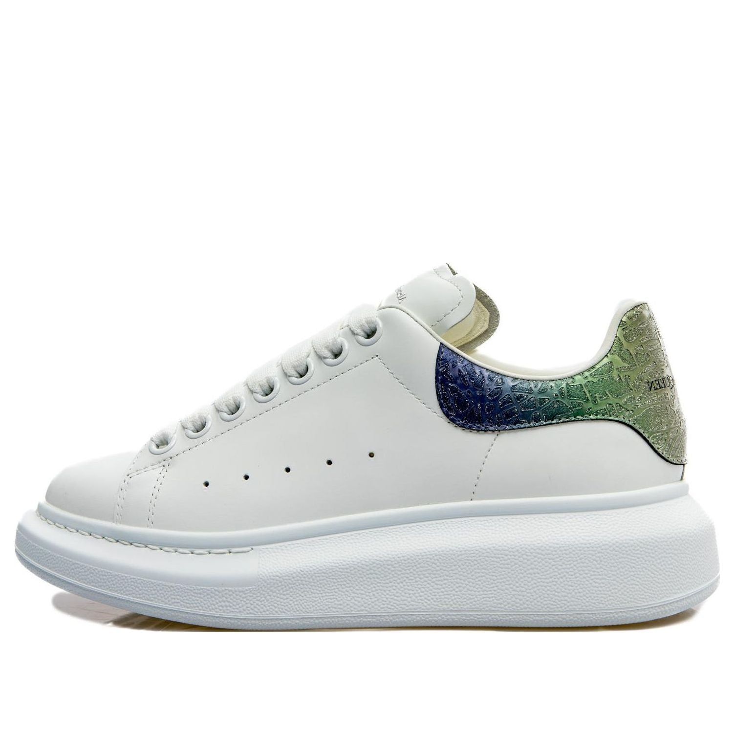 (WMNS) Alexander McQueen Oversized Shoes 'White Opalescent' 718232WICYF9487 sold by KicksCrew