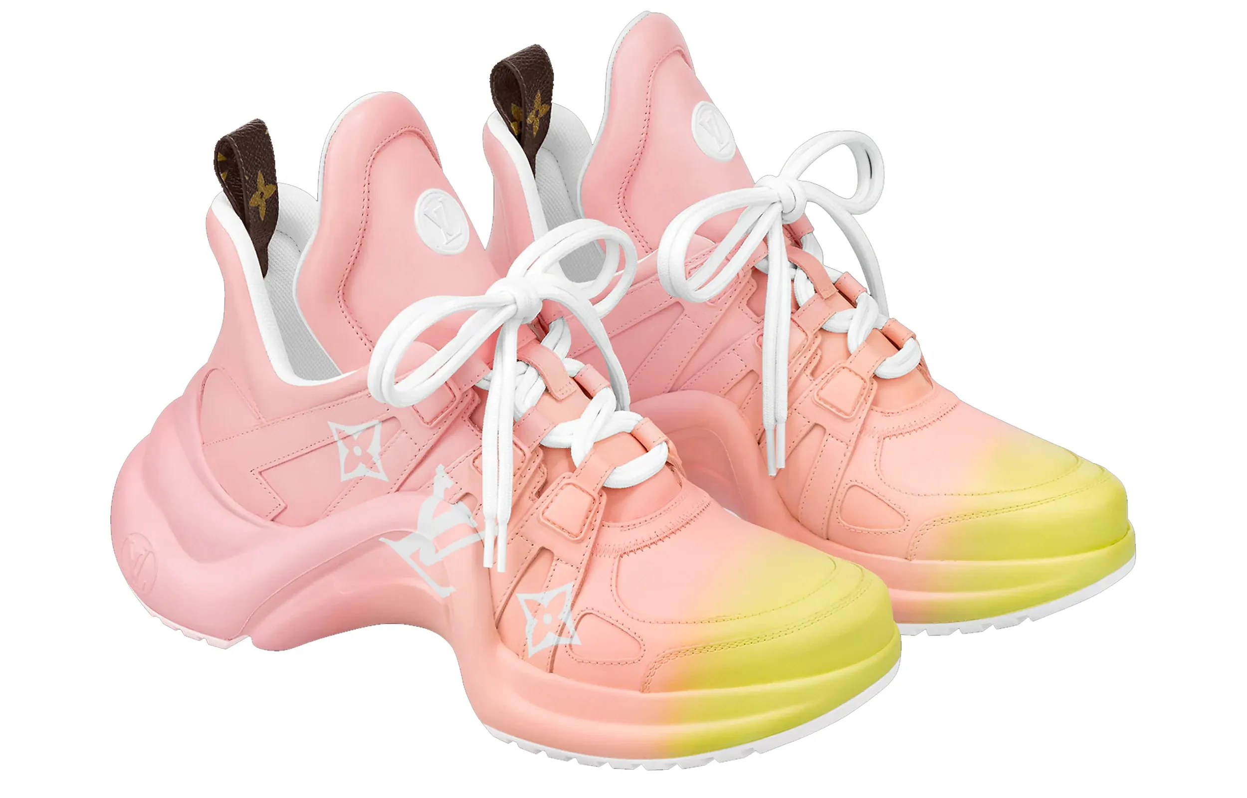(WMNS) LOUIS VUITTON Archlight Sneakers 'Pink Yellow' 1A8SY4 sold by KicksCrew product image thumbnail 3