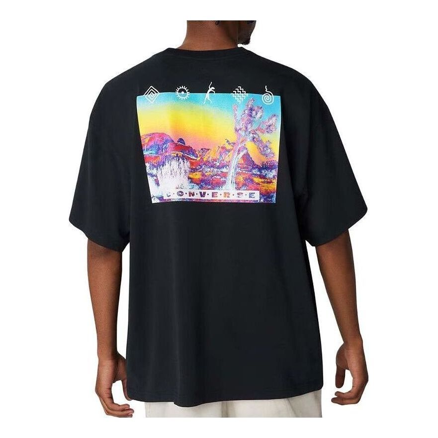 Converse Inverted Desert Graphic T-Shirt 'Black' 10023994-A01 sold by KicksCrew