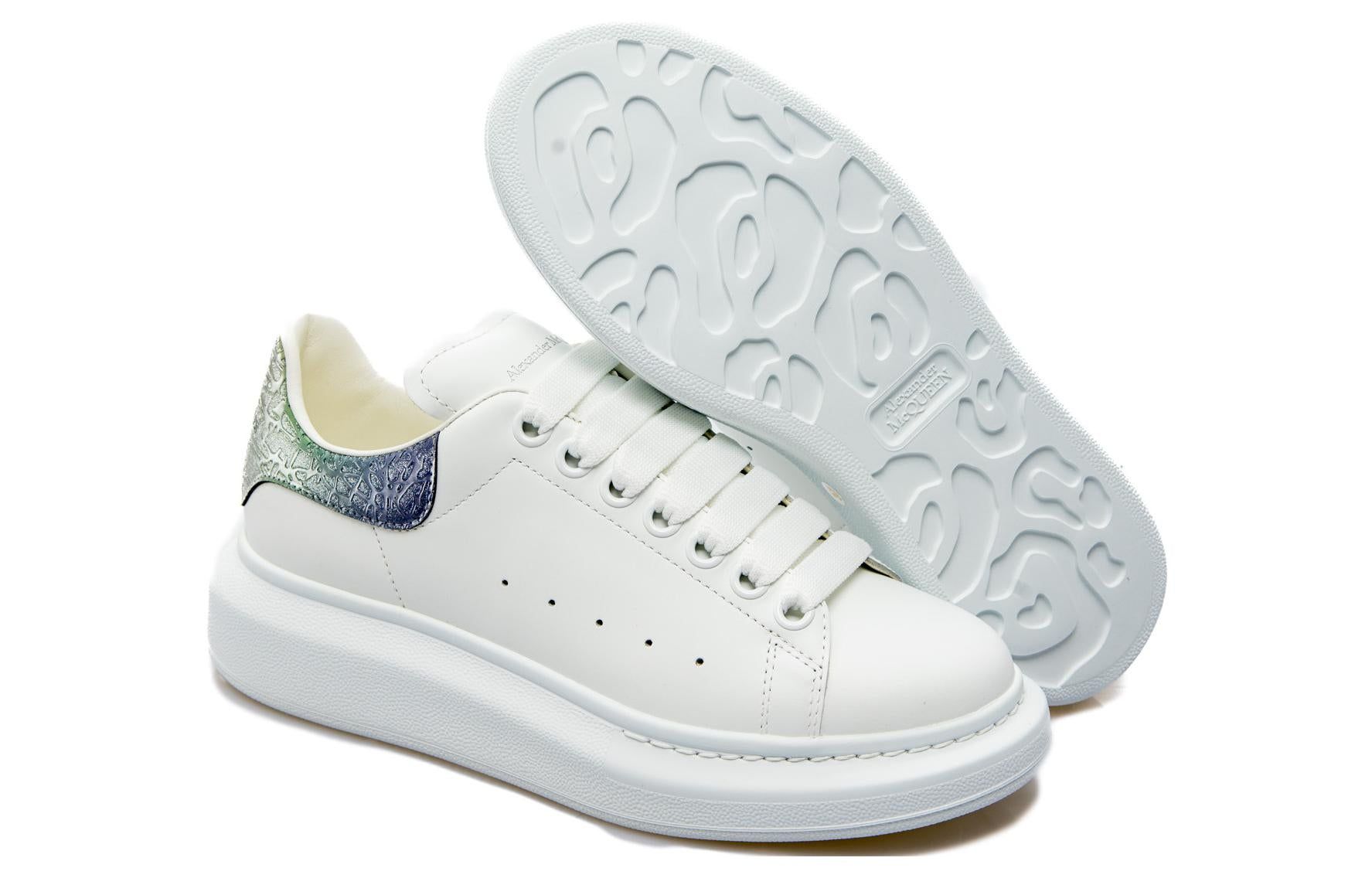 (WMNS) Alexander McQueen Oversized Shoes 'White Opalescent' 718232WICYF9487 sold by KicksCrew product image thumbnail 4