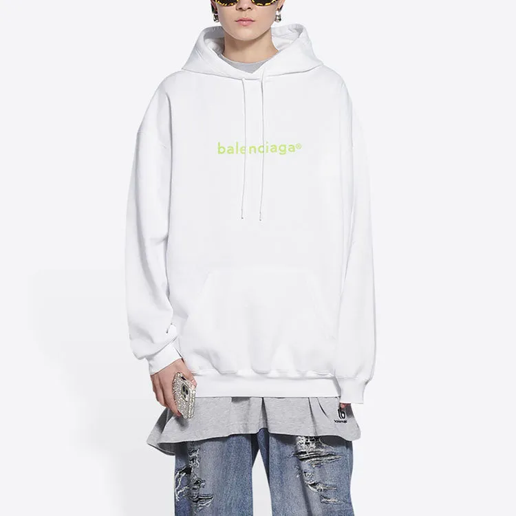 Balenciaga Balenciaga Copyright Logo Print Medium Fit Hoodie 'White' 578135TIV559152 sold by KicksCrew product image thumbnail 4