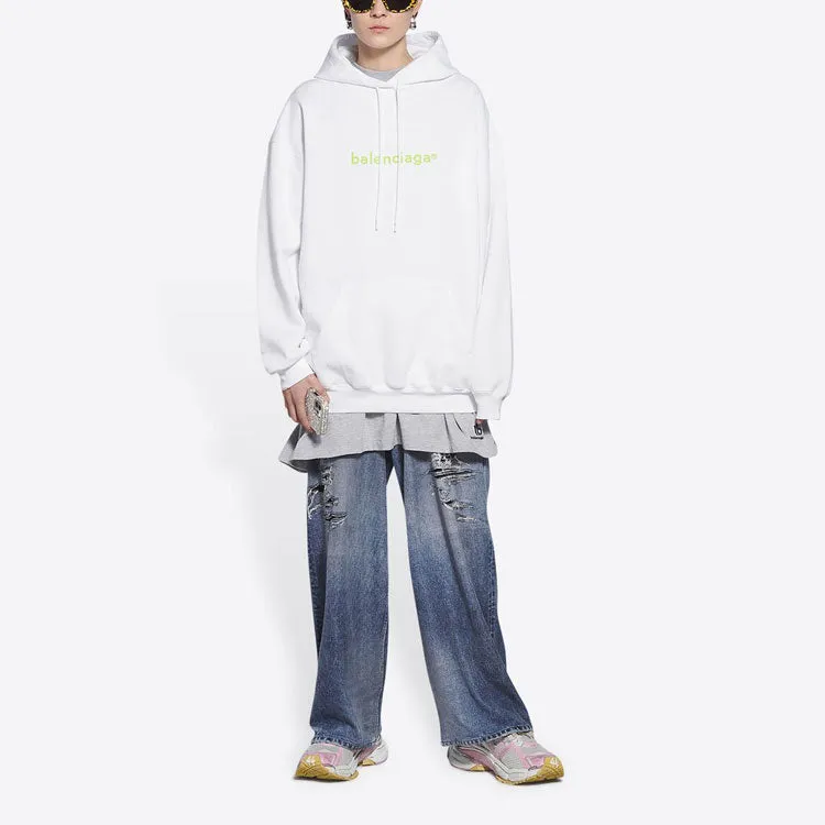Balenciaga Balenciaga Copyright Logo Print Medium Fit Hoodie 'White' 578135TIV559152 sold by KicksCrew product image thumbnail 3