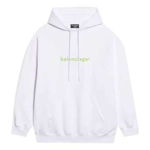 Balenciaga Balenciaga Copyright Logo Print Medium Fit Hoodie 'White' 578135TIV559152 sold by KicksCrew