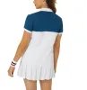 (WMNS) ASICS Classic Polo Shirt 'White Blue' 2042A295-100 sold by KicksCrew