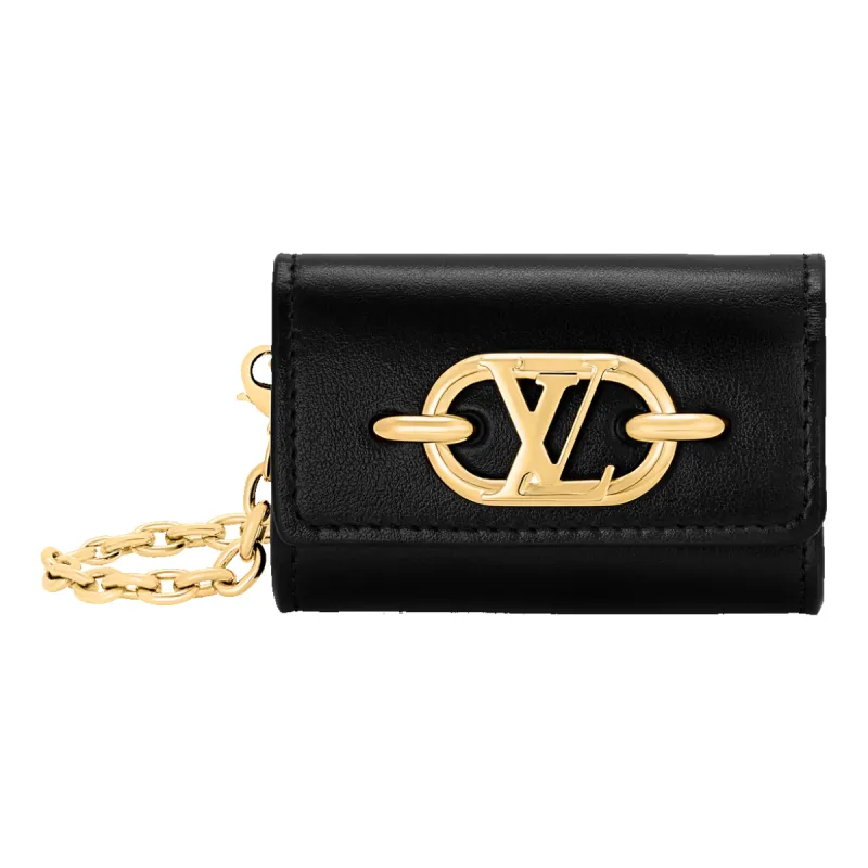 (WMNS) LOUIS VUITTON LV Link Earphone Holder 'Black' M00829 sold by KicksCrew