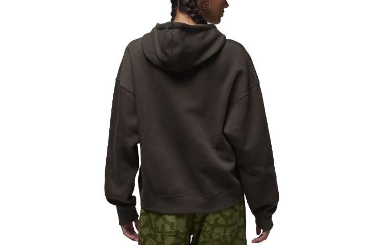 (WMNS) Air Jordan Brooklyn Fleece Hoodie 'Brown' FN4488-220 sold by KicksCrew product image thumbnail 3