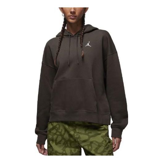 (WMNS) Air Jordan Brooklyn Fleece Hoodie 'Brown' FN4488-220 sold by KicksCrew