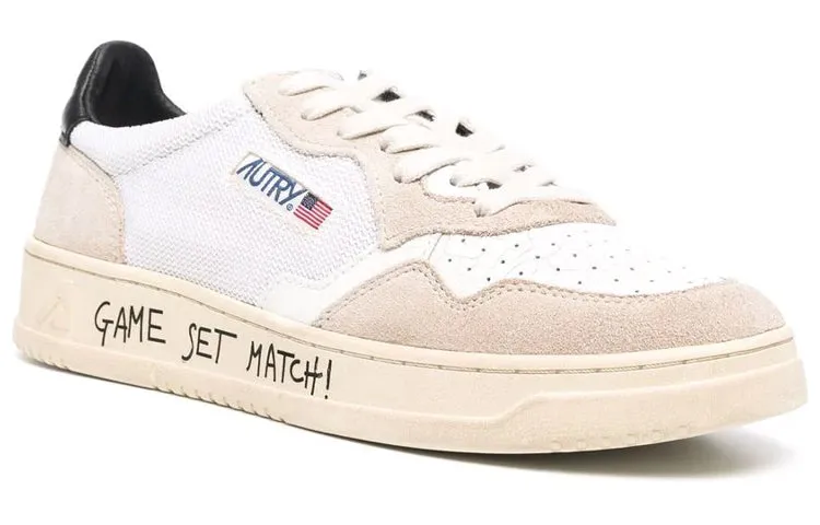 (WMNS) AUTRY Medalist Low Fabric and Suede 'White Black and Beige' AULW-DW02 sold by KicksCrew product image thumbnail 2