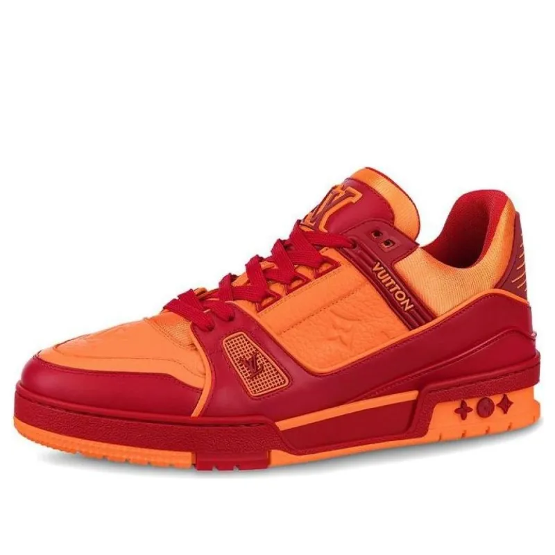 LOUIS VUITTON Trainers 'Orange Monogram with Red' 1A8WDZ sold by KicksCrew