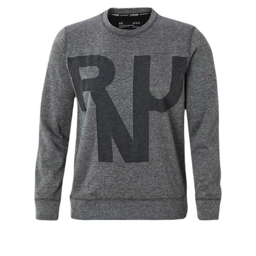 (WMNS) Under Armour Performance Print Long Sleeve Sweatshirt 'Grey Black' 1342888-003 sold by KicksCrew