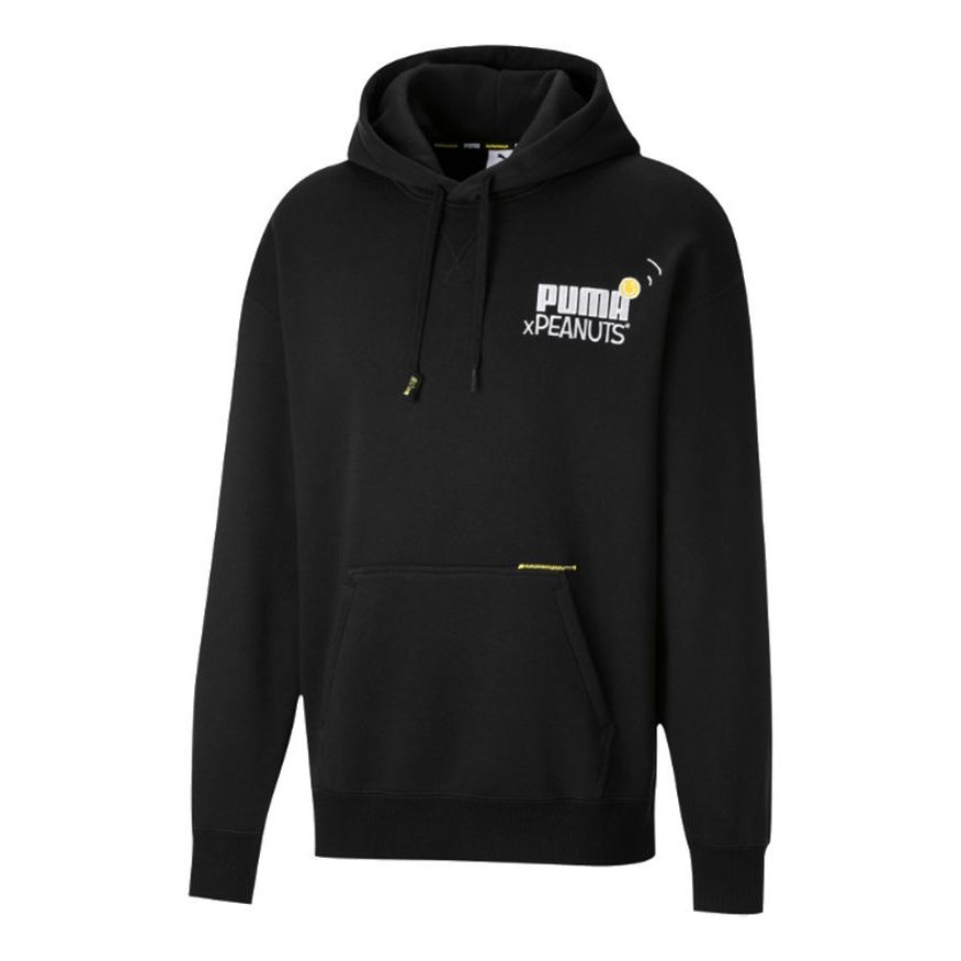 Puma x Peanuts Snoopy Hoodie 'Black White' 530614-01 sold by KicksCrew