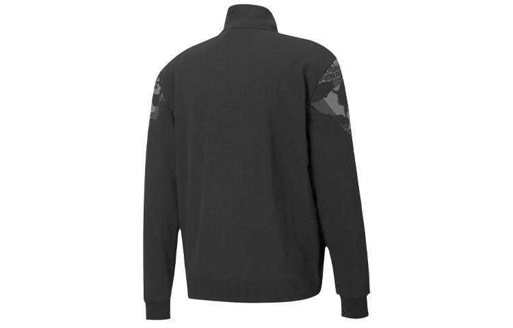 Puma Rebel Camo Full-Zip Jacket 'Black White' 599050-01 sold by KicksCrew product image thumbnail 2