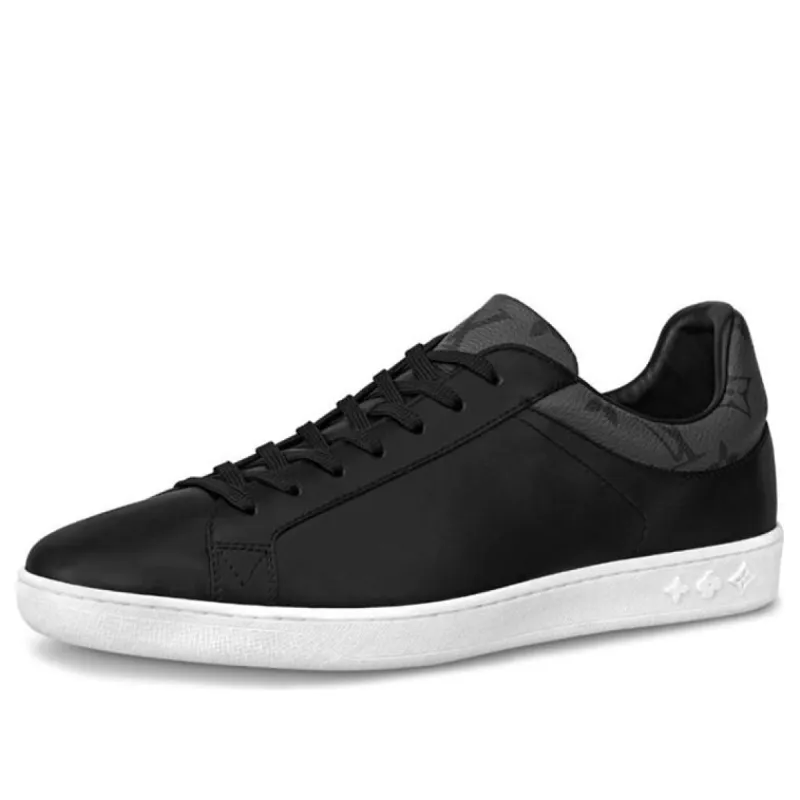 LOUIS VUITTON Luxembourg Sneakers 'Black with Monogram Collar' 1A80YV sold by KicksCrew
