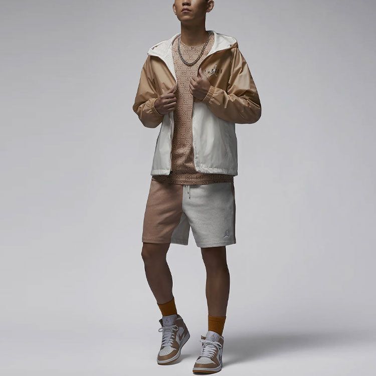 Air Jordan Essentials Loopback Fleece Shorts 'Brown Grey' FQ4534-201 sold by KicksCrew product image thumbnail 5