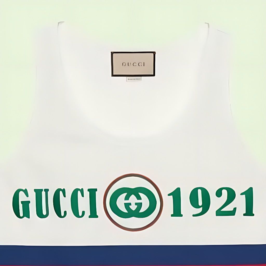 (WMNS) Gucci Cotton Tank Top 'White' 688411-XJD5U-9131 sold by KicksCrew product image thumbnail 4