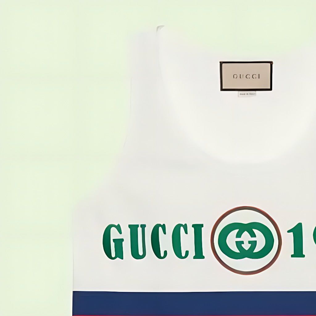 (WMNS) Gucci Cotton Tank Top 'White' 688411-XJD5U-9131 sold by KicksCrew product image thumbnail 5