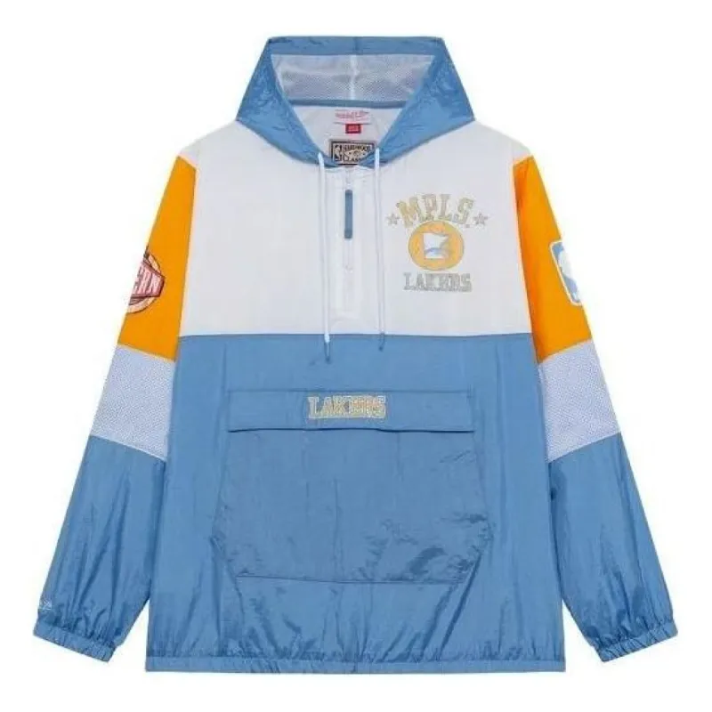 Mitchell & Ness x NBA Hardwood Classics Surprise Win Quarter-Zip Jacket 'Los Angeles Lakers' OJPO5379-MLAYYPPPLTBL sold by KicksCrew