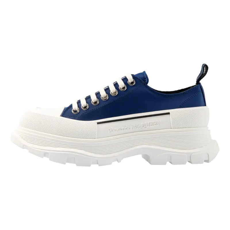 Alexander McQueen Tread Slick Lace Up Sneakers 'Blue Denim' 604257W4IF14477 sold by KicksCrew