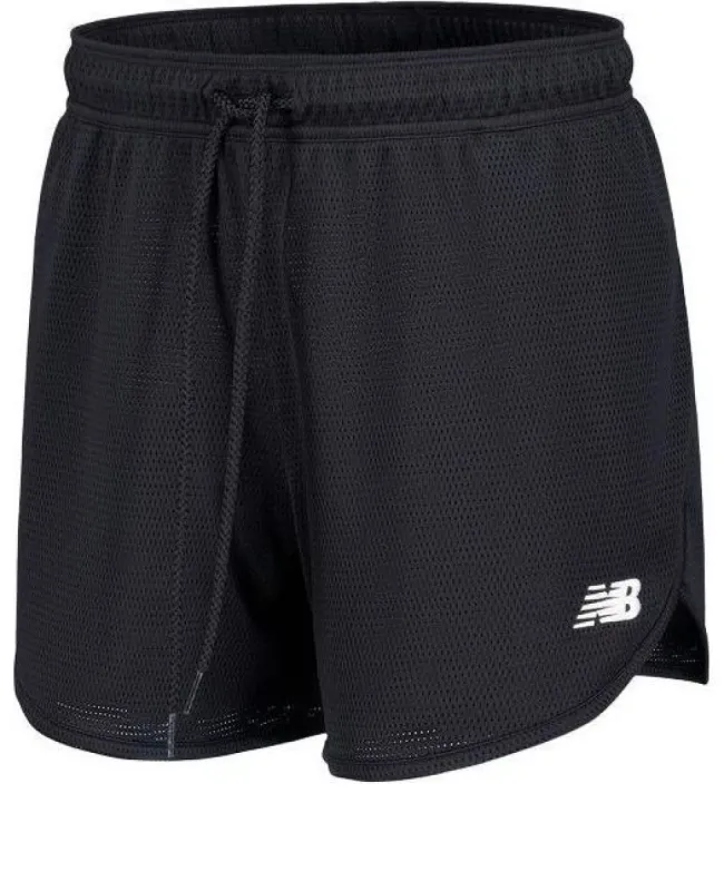 (WMNS) New Balance Athletics Mesh Short 'Black' WS41510-BK sold by KicksCrew