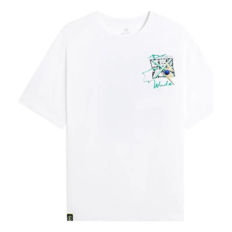 Li-Ning Way Of Wade Graphic T-shirt 'White' AHSSD41-3 sold by KicksCrew
