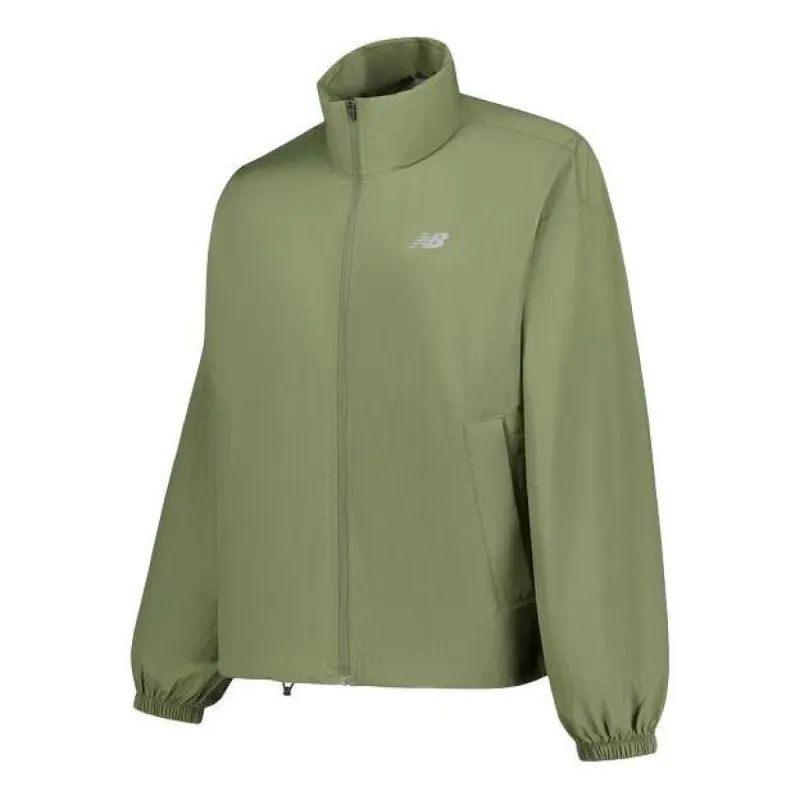 (WMNS) New Balance Athletics Packable Jacket 'Dark Olivine' WJ41553-DEK sold by KicksCrew