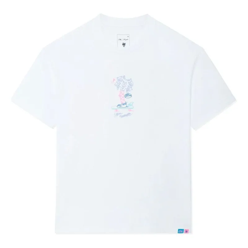 Li-Ning x Steven Harrington Cartoon Graphic T-shirt 'White' AHSSC49-3 sold by KicksCrew