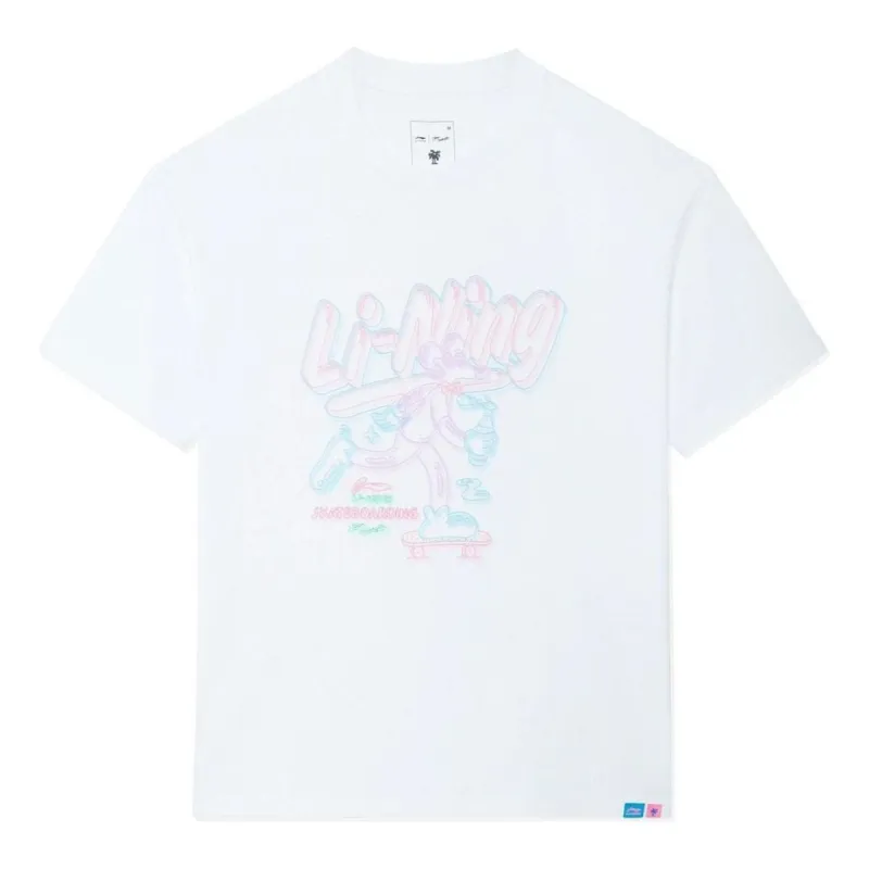 Li-Ning x Steven Harrington Graphic T-shirt 'White' AHSSC47-3 sold by KicksCrew