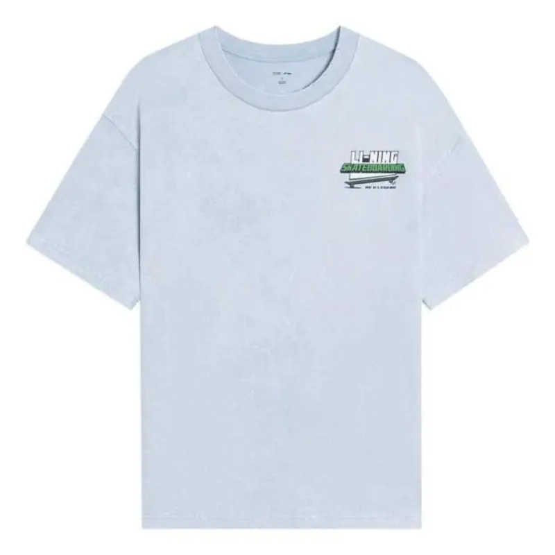 Li-Ning x MARVEL Hulk Comic Graphic T-shirt 'Light Blue' AHSSB93-3 sold by KicksCrew