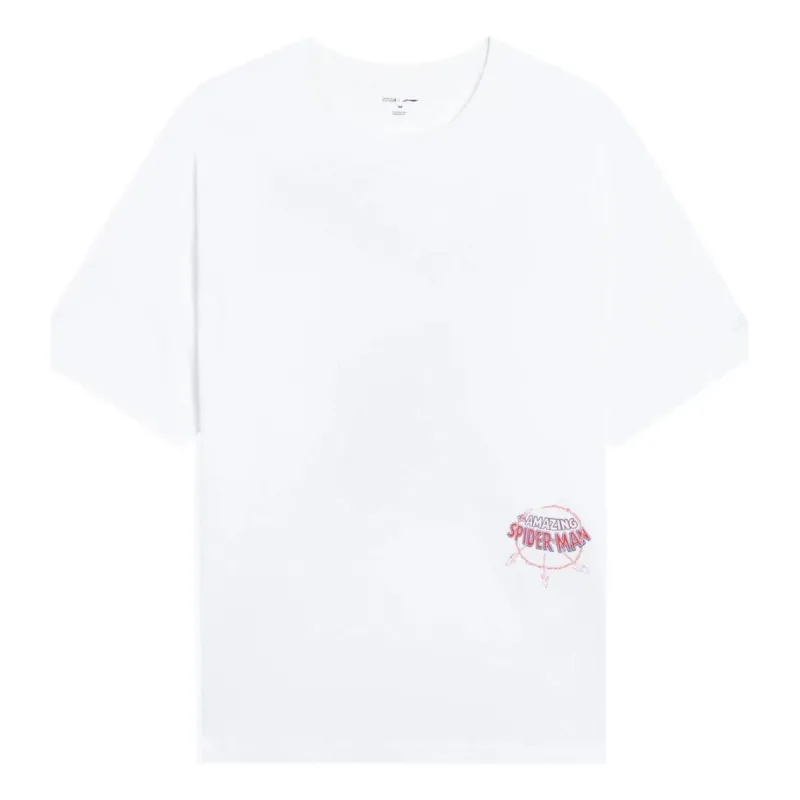 Li-Ning x MARVEL Spider Man Graphic T-shirt 'White' AHSSB91-3 sold by KicksCrew