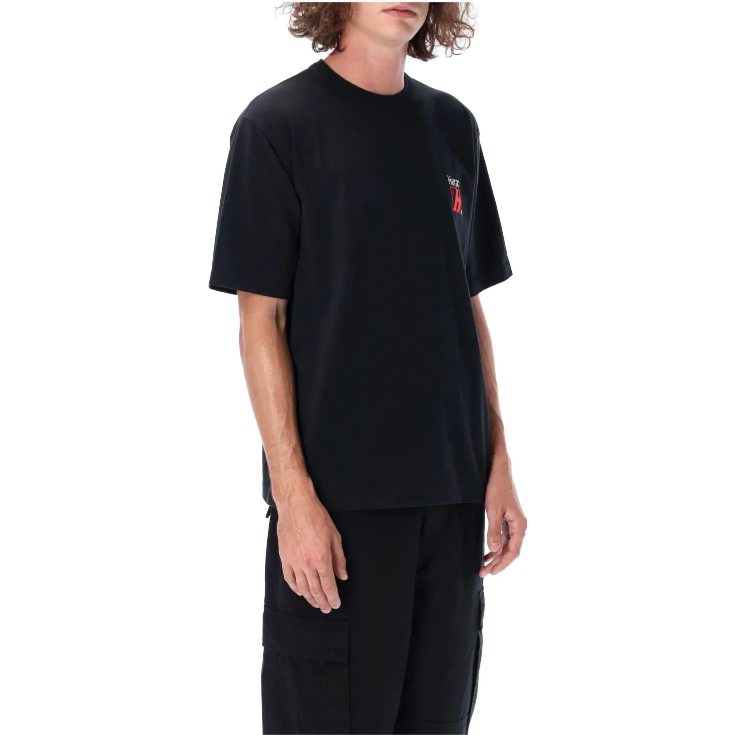 HERON PRESTON FW22 Heron Censored T-shirt 'Black Multicolor' HMAA032F22JER0101084 sold by KicksCrew product image thumbnail 3