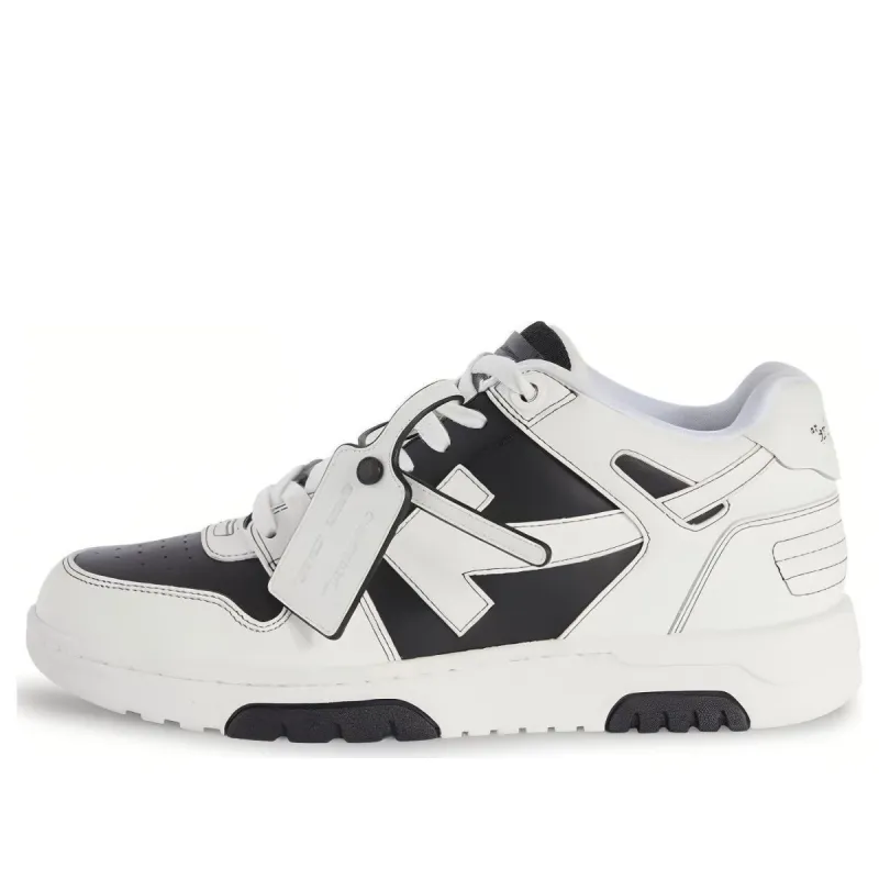 Off-White Out Of Office OOO Low Tops 'Black White' OMIA189S24LEA0041001 sold by KicksCrew