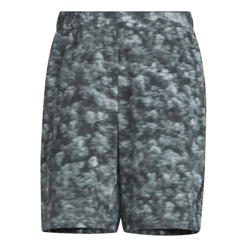 adidas National Geographic Aeroready Allover Print Shorts Asia Sizing 'Grey' IS9517 sold by KicksCrew