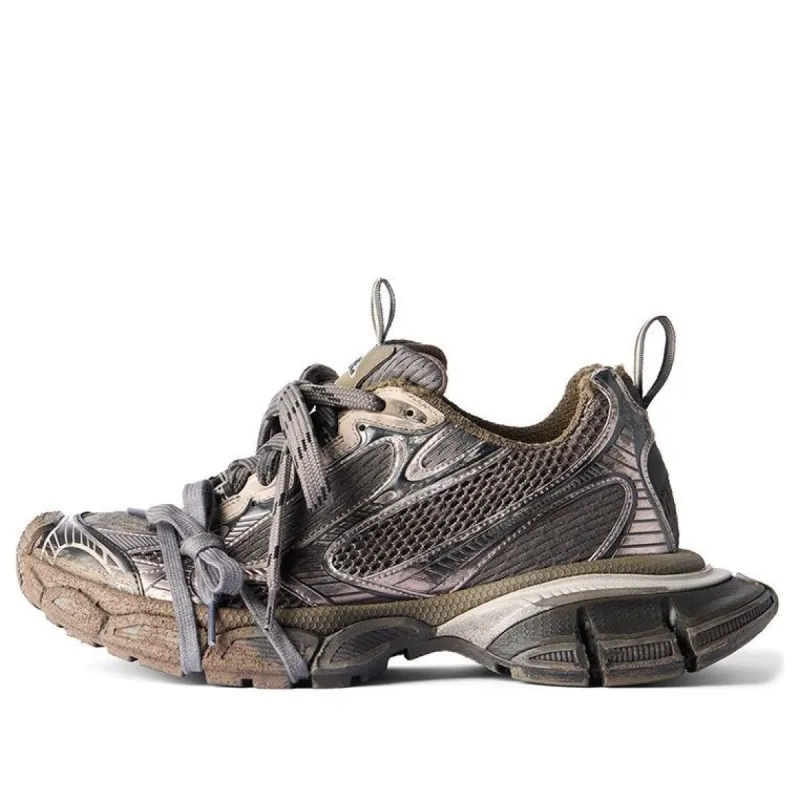 Balenciaga 3XL Sneaker Worn Out Sneakers 'Brown Mesh and Polyurethane' 734734W3XL72200 sold by KicksCrew