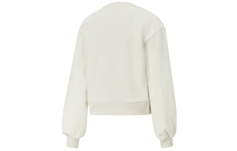 (WMNS) Puma Classics Balloon Sleeve Crew Neck Sweater 'White' 530277-05 sold by KicksCrew