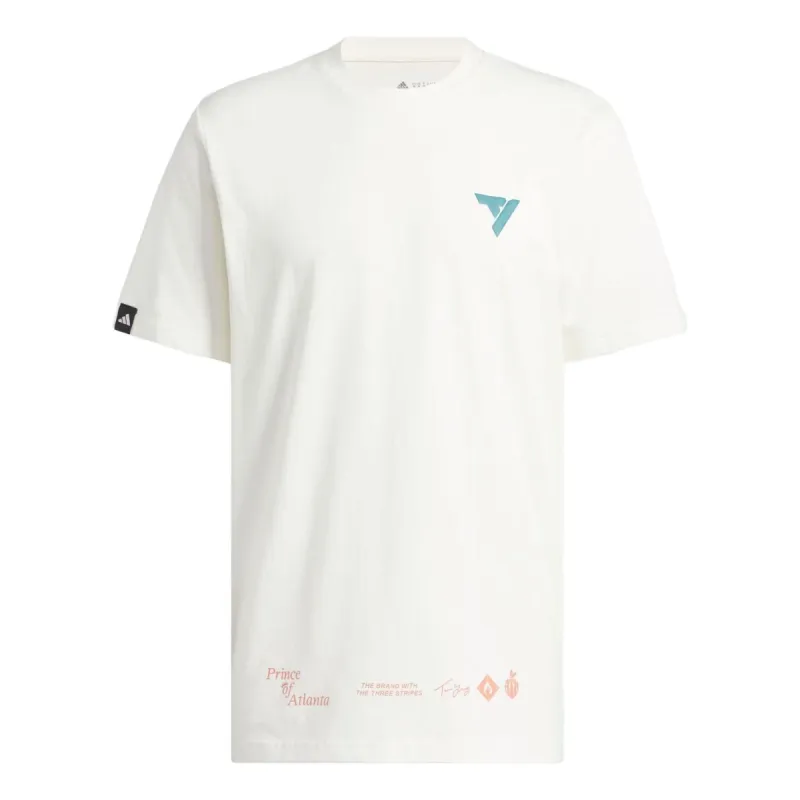 adidas Trae Prince Of Atlanta Signature T-Shirt 'White' II7796 sold by KicksCrew