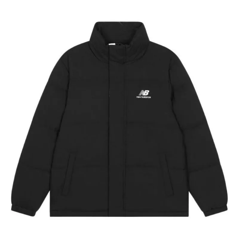 New Balance Essential Logo Puffer Jacket 'Black' AMJ23345-BK sold by KicksCrew