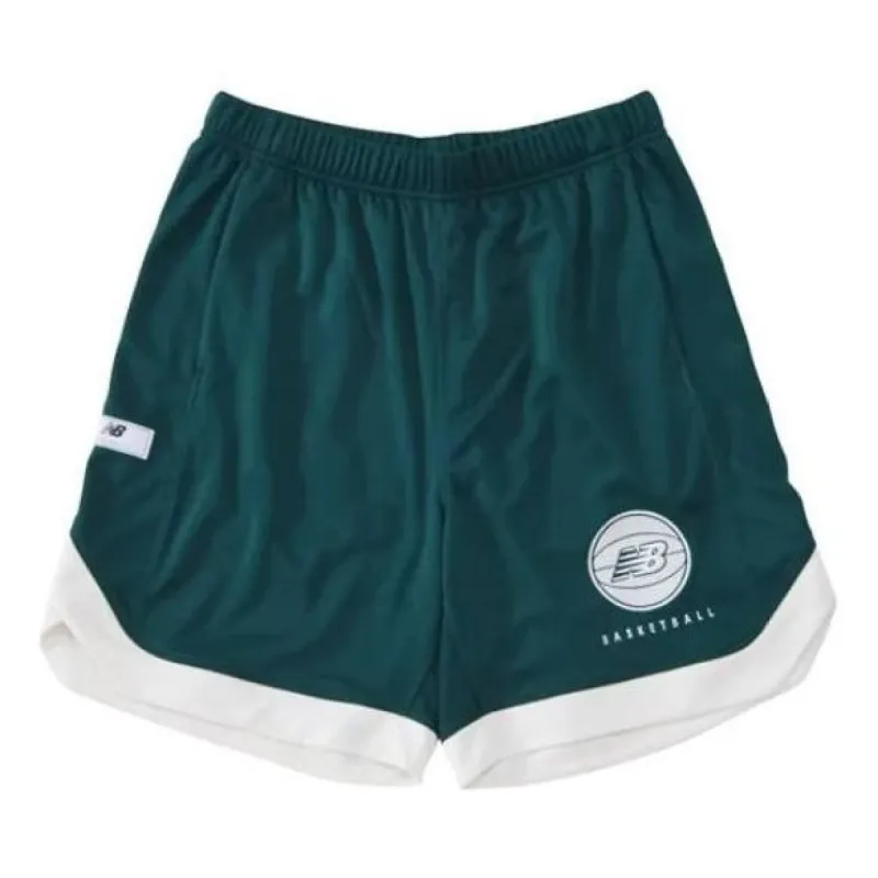 New Balance Logo Basketball Wear Dimple Mesh Line Shorts 'Nightwatch Green' AMS35065-NWG sold by KicksCrew