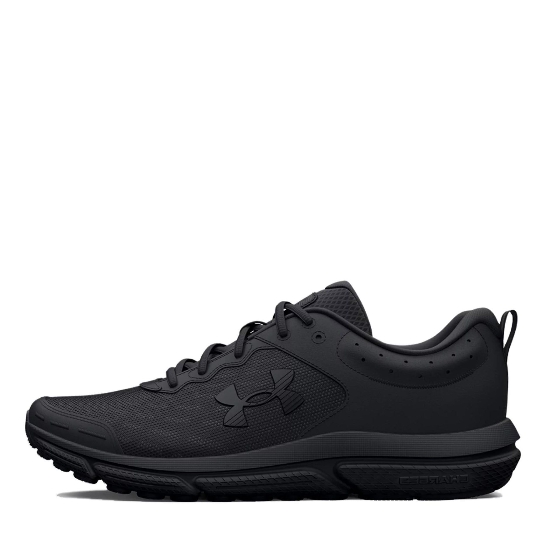 Under Armour Charged Assert 10 4E Wide 'Triple Black' 3026176-002 sold by KicksCrew
