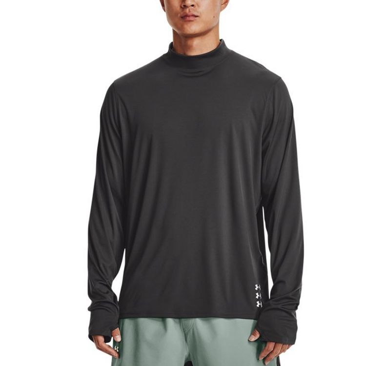Under Armour Terrain Mock Long Sleeve T-shirt 'Black Grey' 1373733-010 sold by KicksCrew product image thumbnail 3