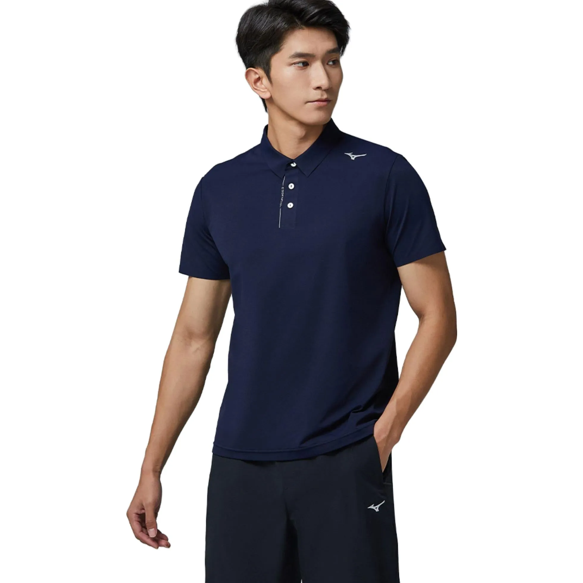Mizuno Essentials Polo Shirt 'Navy' K2CA31A1 sold by KicksCrew product image thumbnail 2