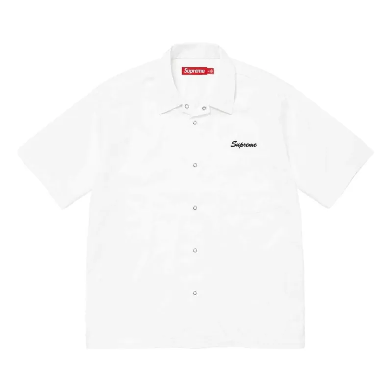 Supreme x Margaret Keane Teardrop S/S Work Shirt 'White Blue' SUP-SS24-142 sold by KicksCrew