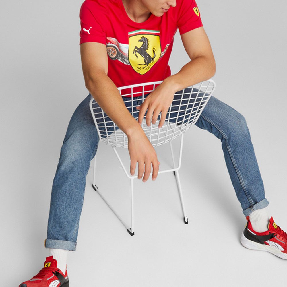 Puma Scuderia Ferrari Shield Tee 'Red' 535851-02 sold by KicksCrew product image thumbnail 3
