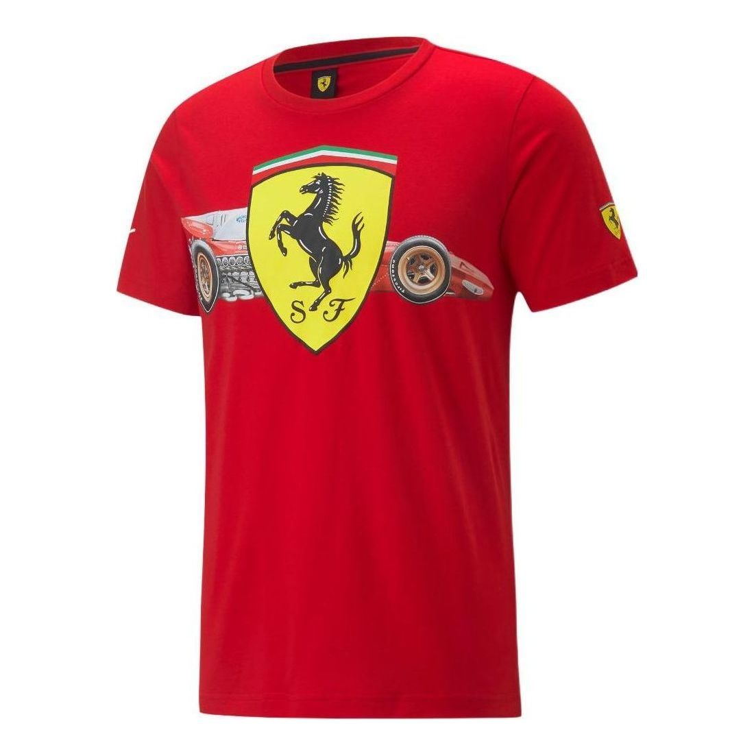Puma Scuderia Ferrari Shield Tee 'Red' 535851-02 sold by KicksCrew
