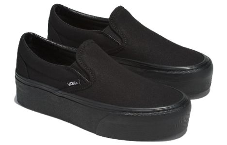 Vans Classic Slip-On Stackform Canvas 'Black' VN0A7Q5RBKA sold by KicksCrew