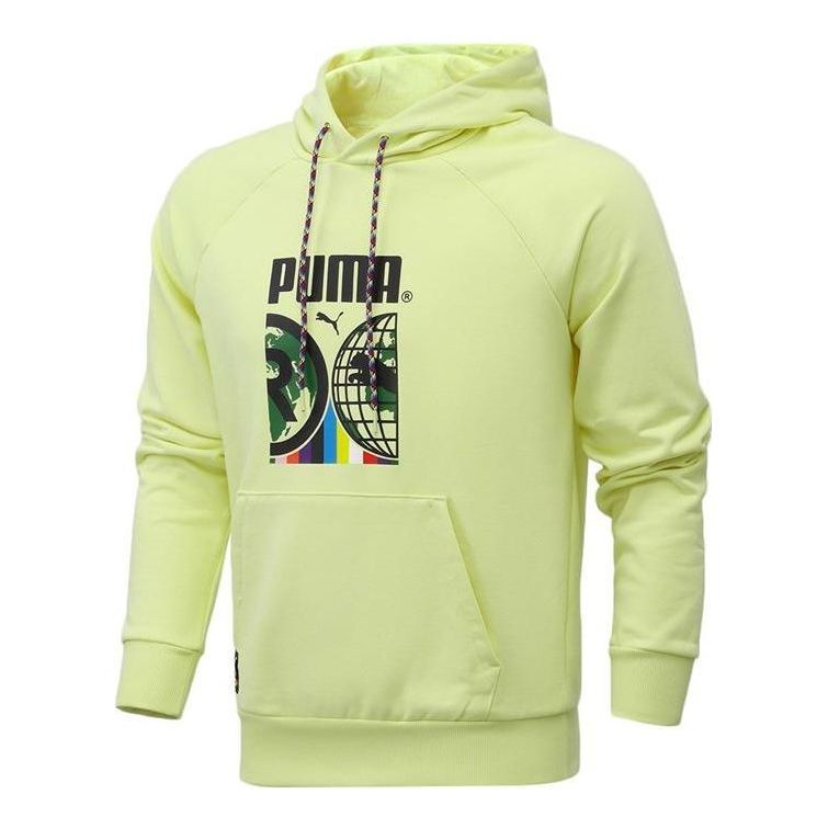 Puma Casual Graphic Hoodie 'Green Black' 531329-40 sold by KicksCrew