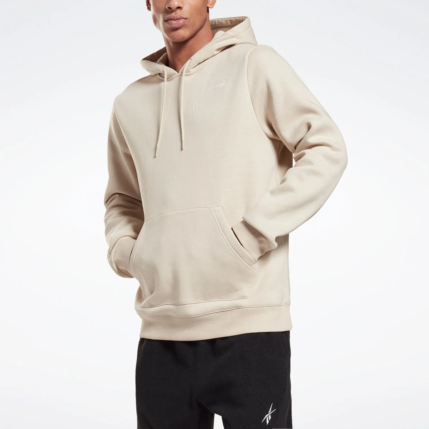 Reebok Fleece Hoodie 'Beige' GR9194 sold by KicksCrew product image thumbnail 3